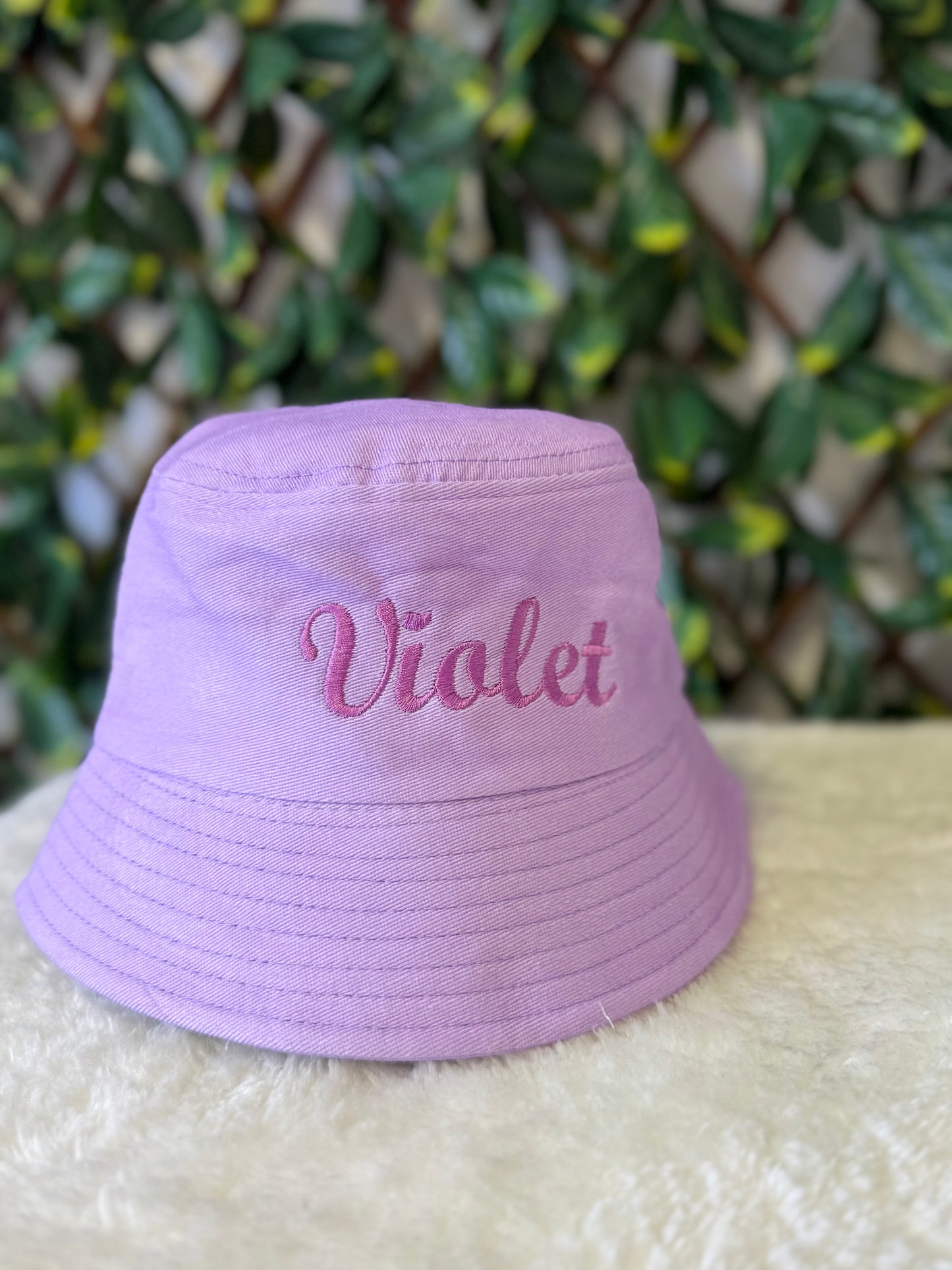 Children’s embroidered bucket hat - all colours