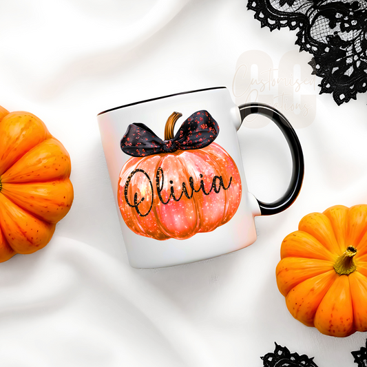 Halloween mug - orange pumpkin