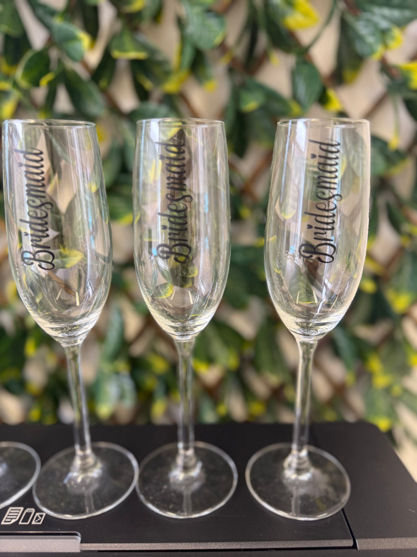 Champagne glass wedding