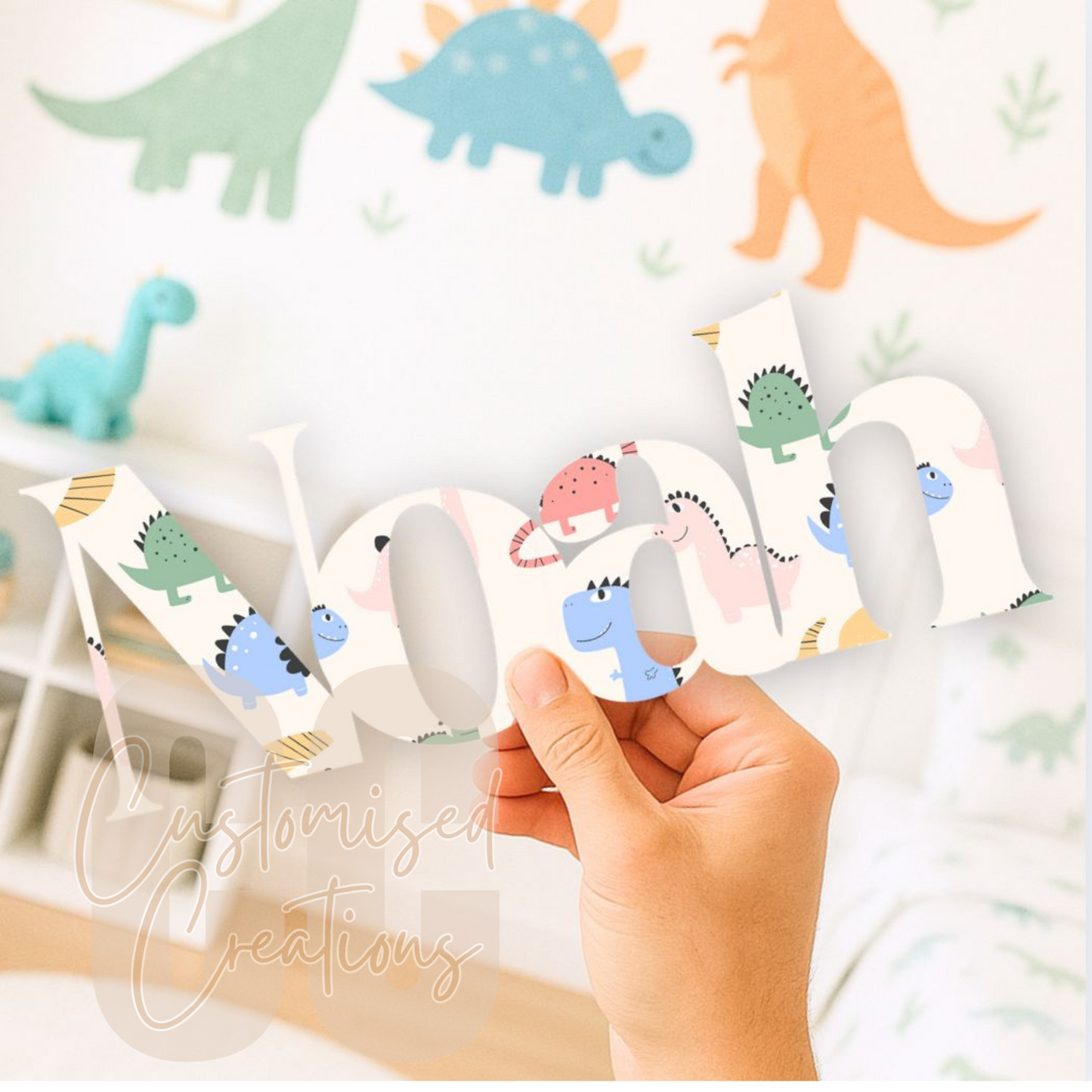 28cm acrylic name - Dino