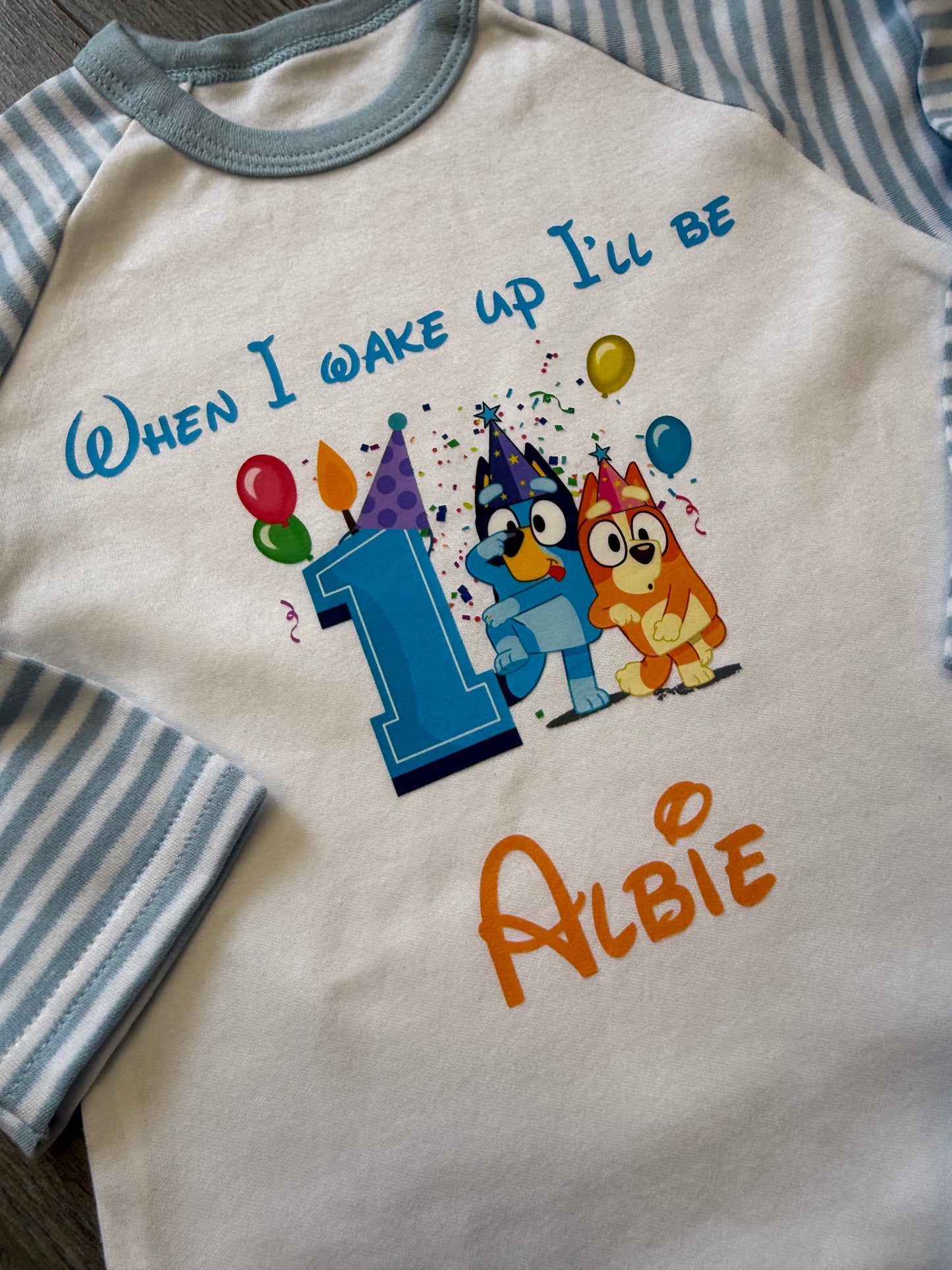 Birthday pyjamas - any design available