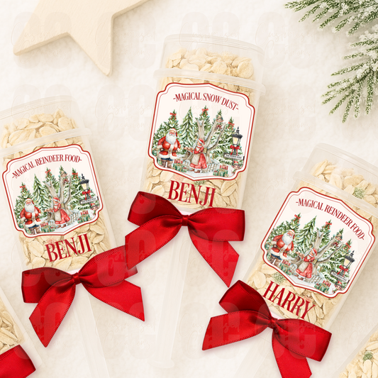 Reindeer food/snow popper