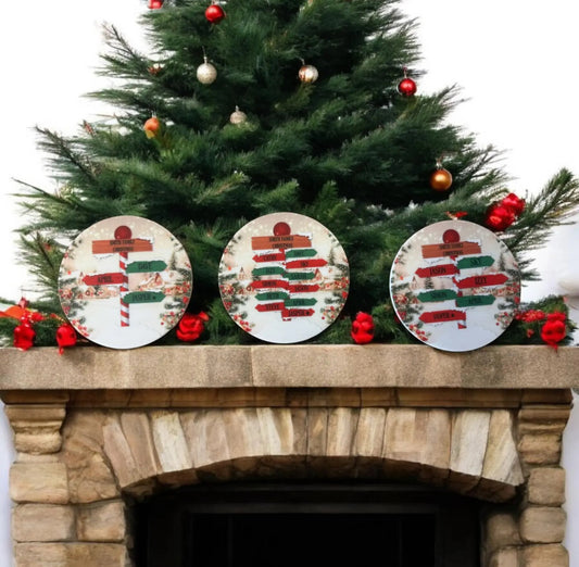 North Pole family bauble