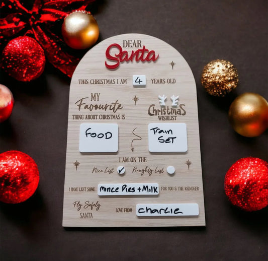 Christmas wish list board