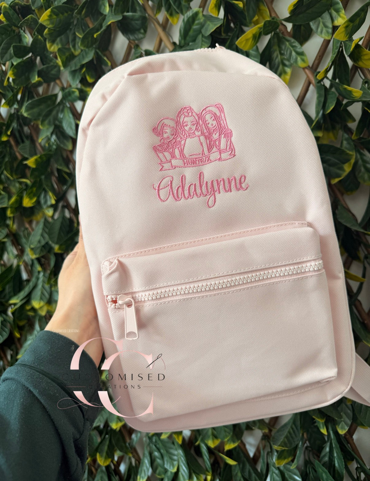 Embroidered back pack - Huntrix kpop demon hunters