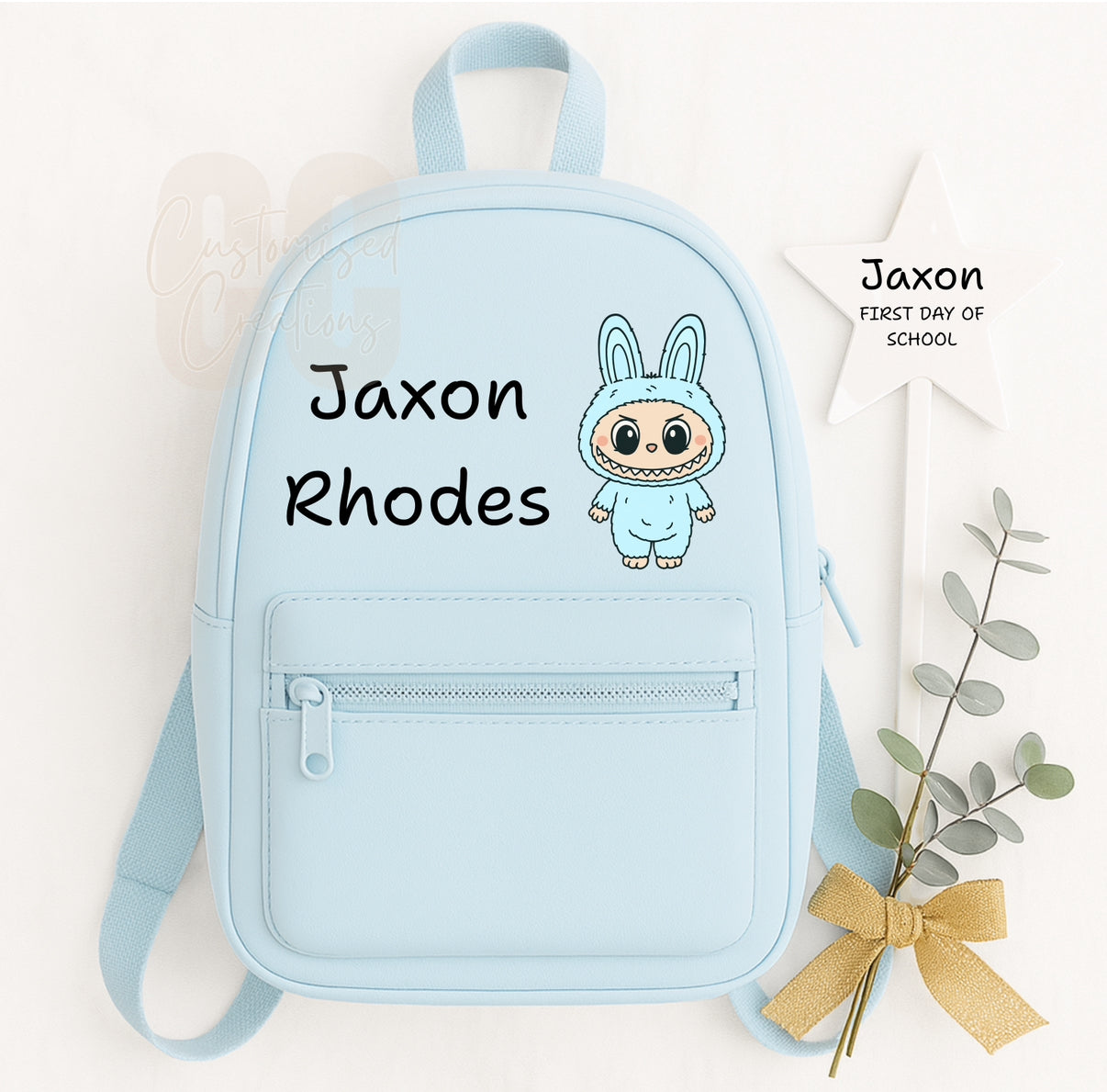 Blue 7l Labubu backpack
