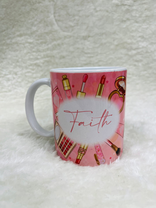 Make up girl mug