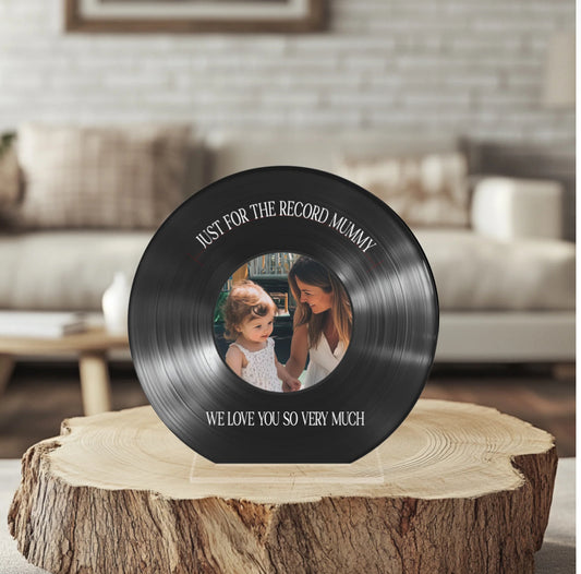 Mother's Day vinyl record stand