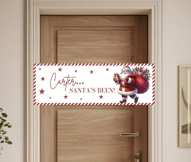 Santas been banner