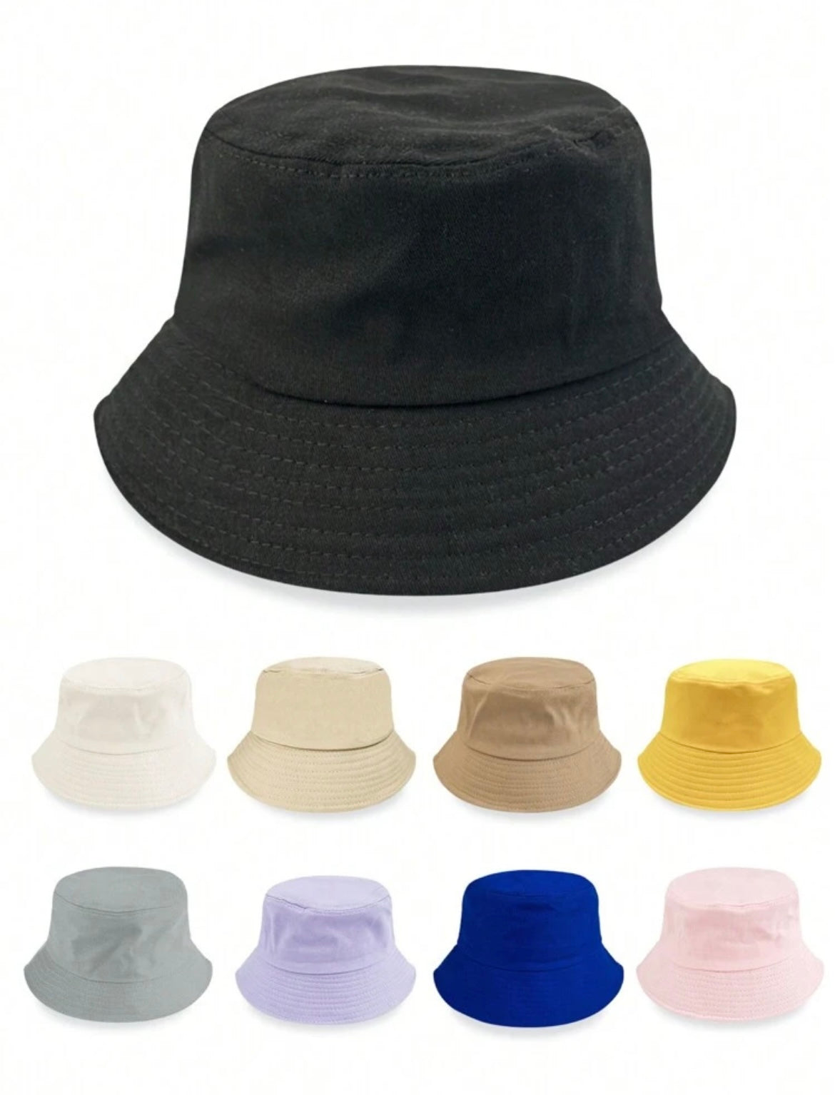 Children’s embroidered bucket hat - all colours