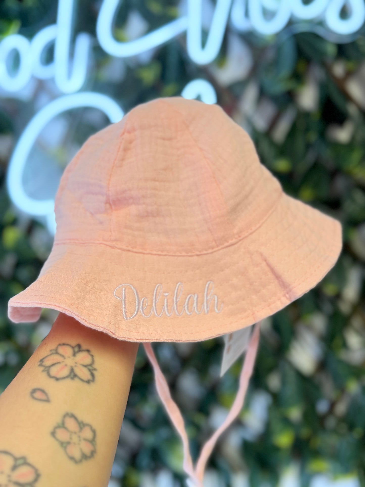 Babies embroidered hat - all colours