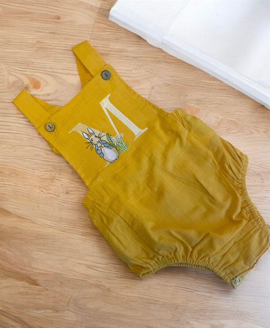 Embroidered Peter rabbit romper
