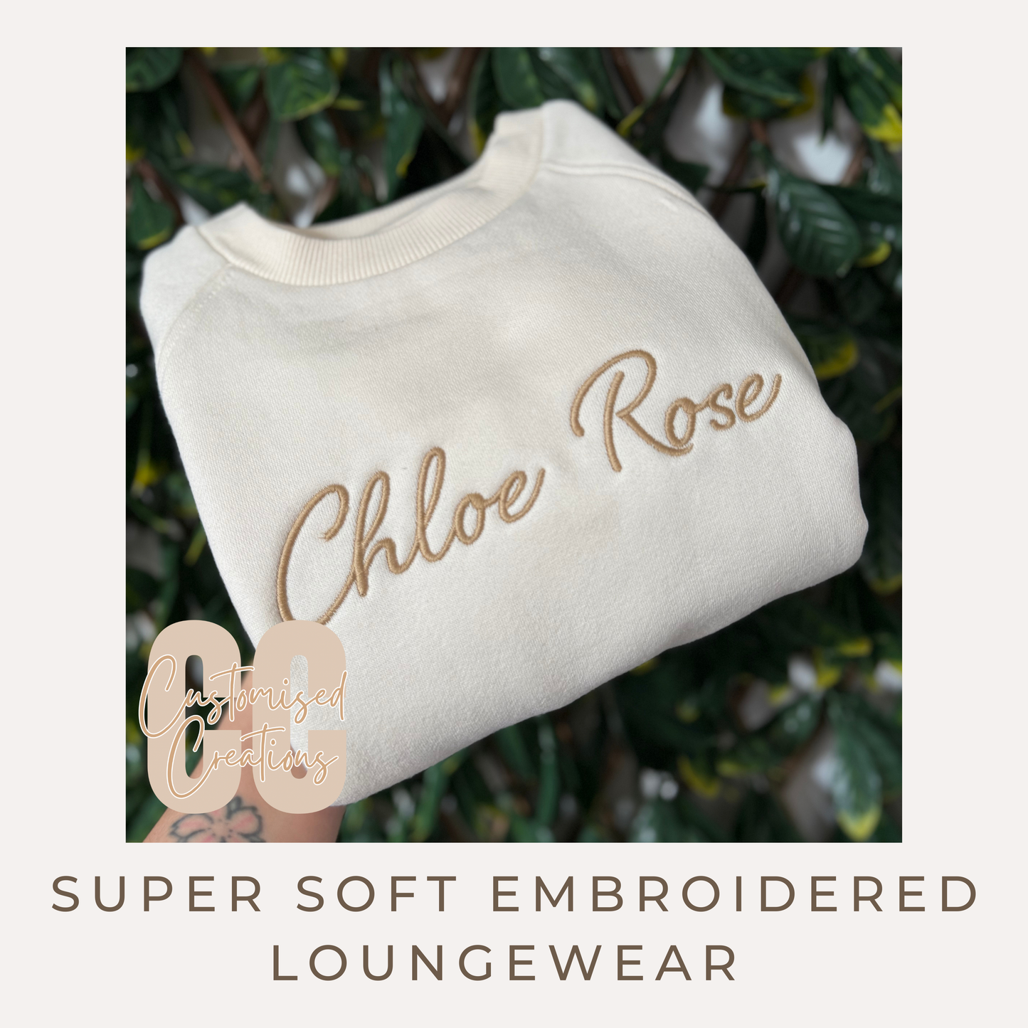 Soft fleece loungewear embroidered - all colours