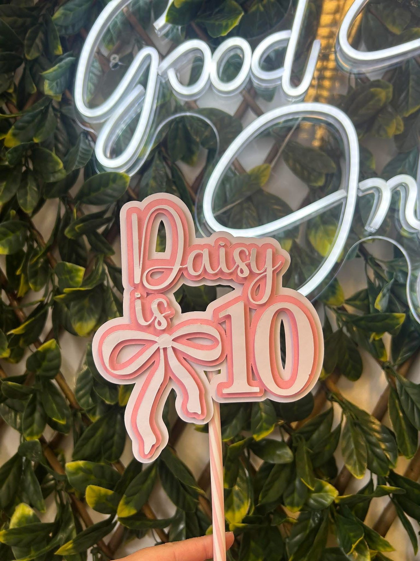 Thick Card Cake Topper - Any Design