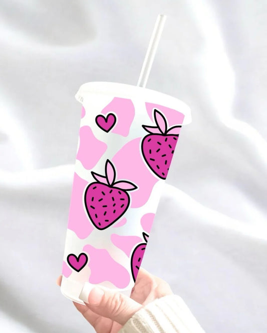 Strawberries 24oz cold cup