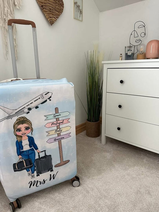 Printed for you suitcase cover