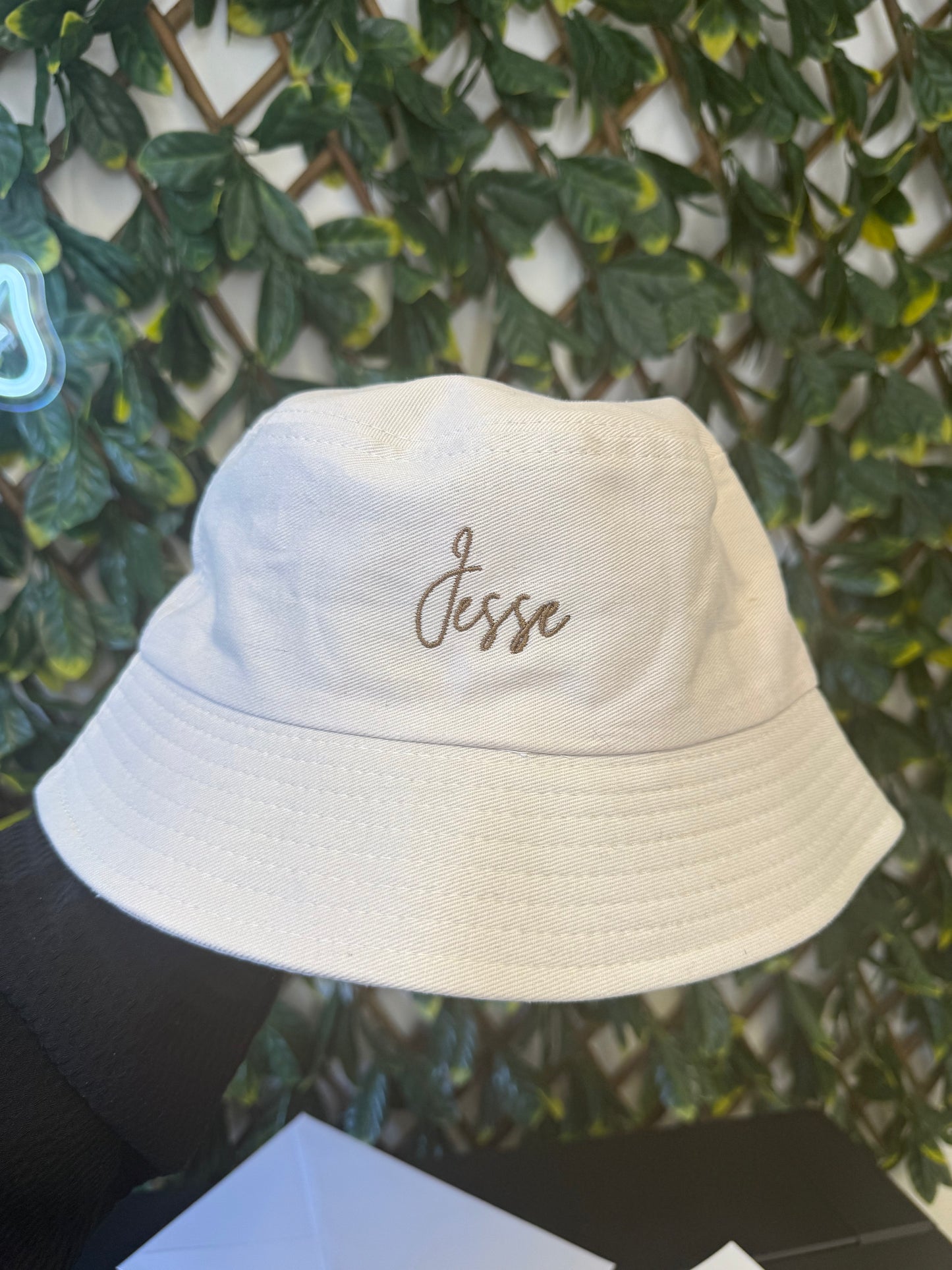 Children’s embroidered bucket hat - all colours
