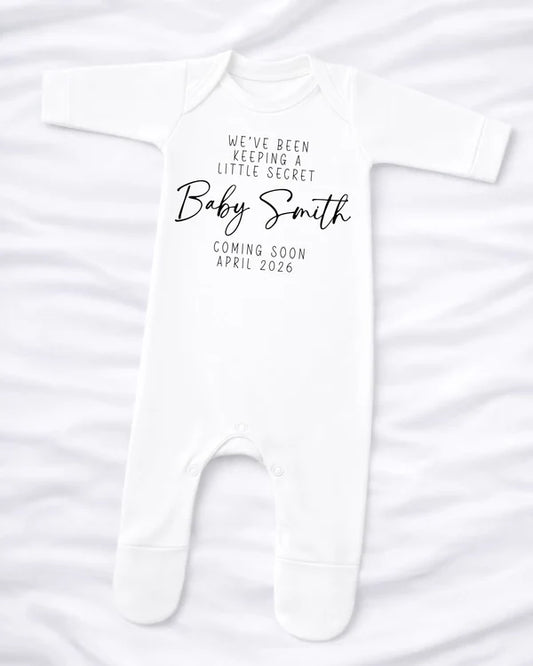 Baby announcement babygrow