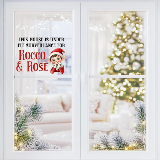 Elf survalliance window film decal