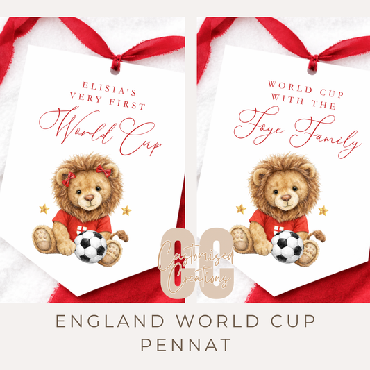 World Cup England pennant - any wording