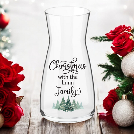 Christmas vase - forest