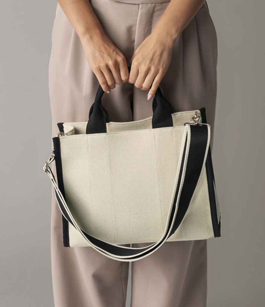 Natural/Black handbag and/or pouch