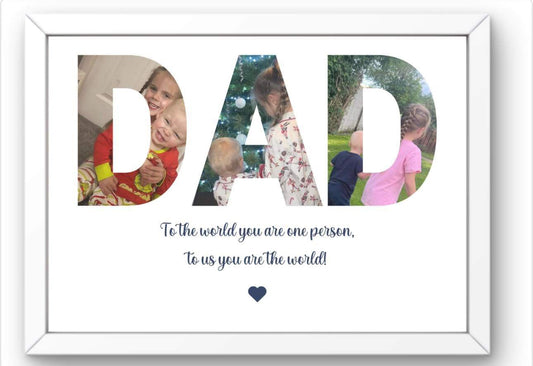 Dad photo print