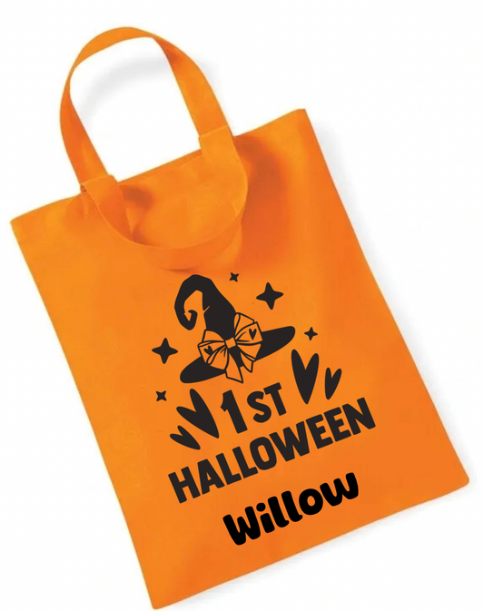 Trick or treat bag - orange - 1st Halloween