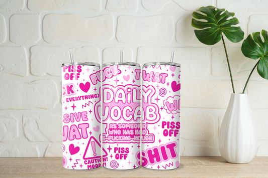 Daily Vocab Explicit 20oz Tumbler