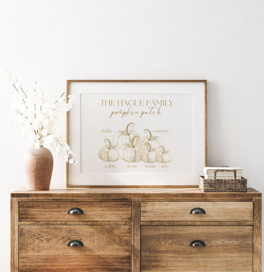 Pumpkin patch print - unframed