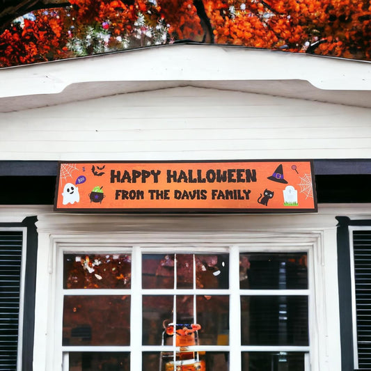 Orange Halloween sign