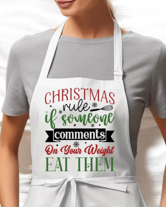 Christmas apron - eat them