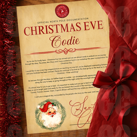 Personalised Christmas Eve letter - traditional