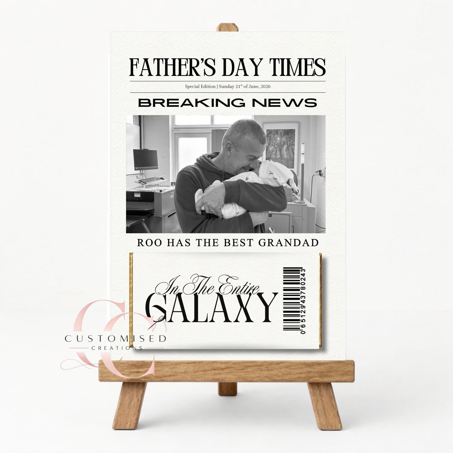 Photo galaxy board and wrapper