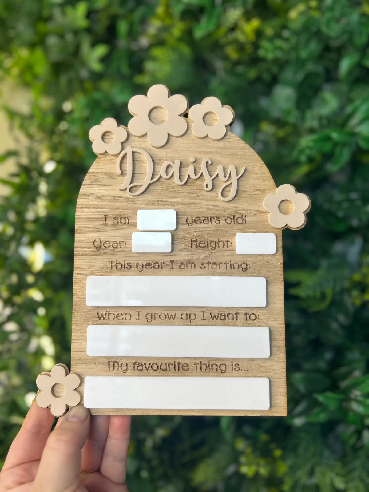 Back to School board - daisies