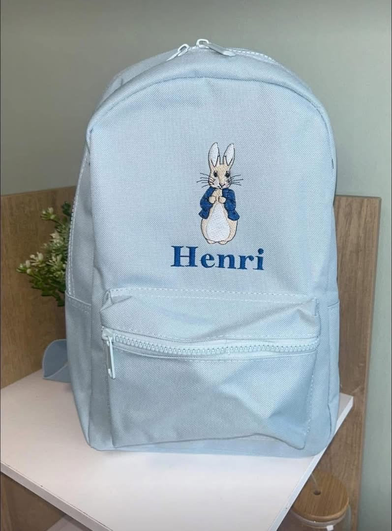 Rabbit Embroidered backpack