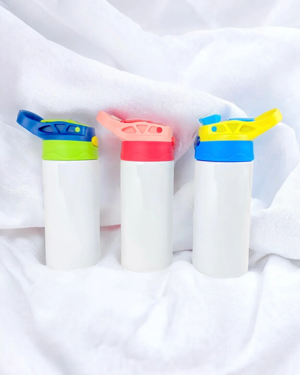 Kids flip straw water bottle