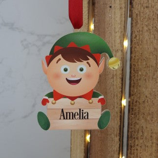 Elf Christmas bauble
