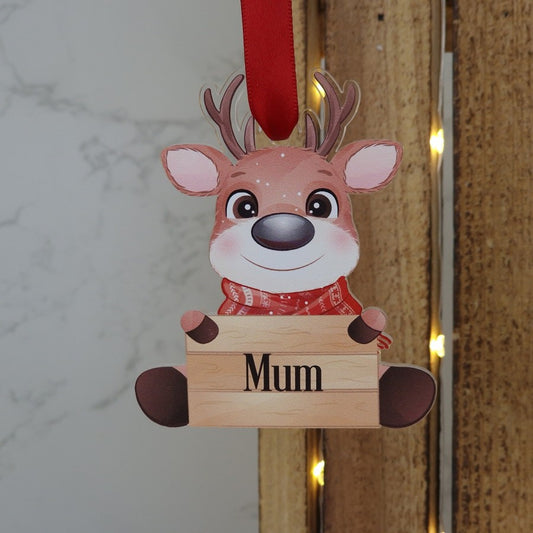 Reindeer Christmas bauble