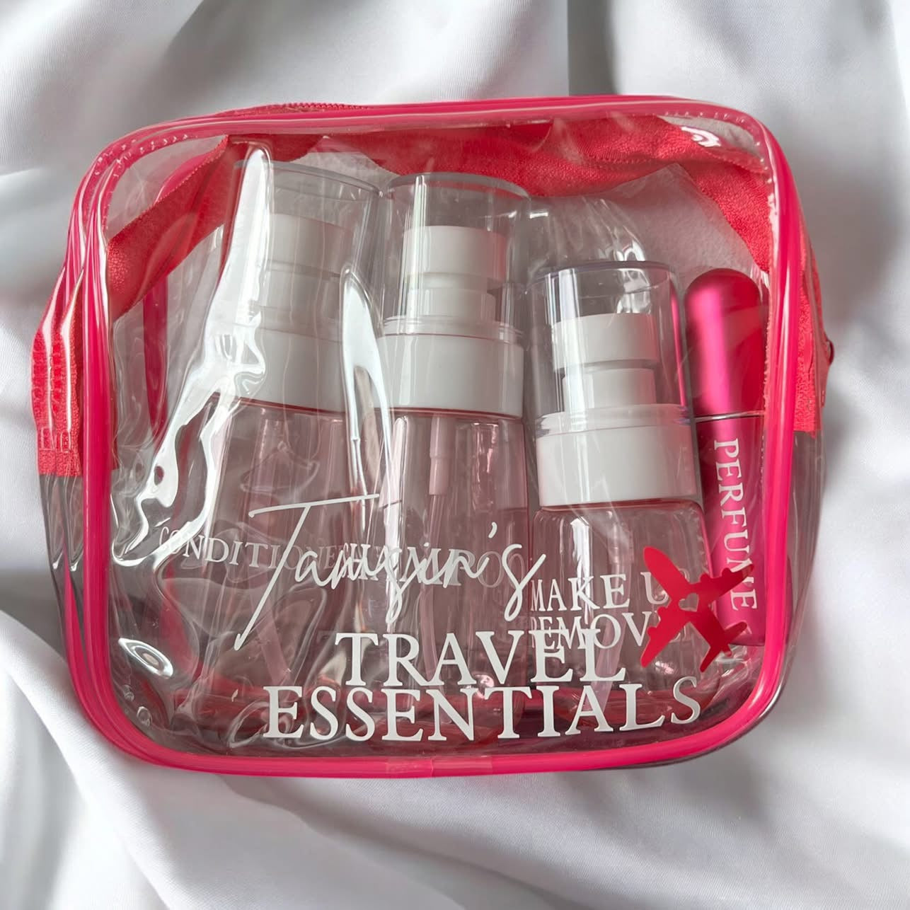 Travel bag and bottle set 5pc