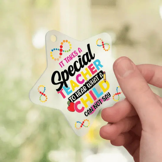 Special teacher keyring