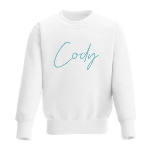 Embroidered sweatshirt - white