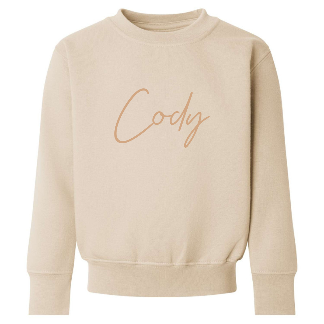 Embroidered sweatshirt -  nude