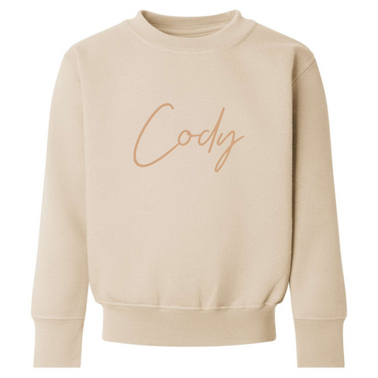 Embroidered sweatshirt -  nude