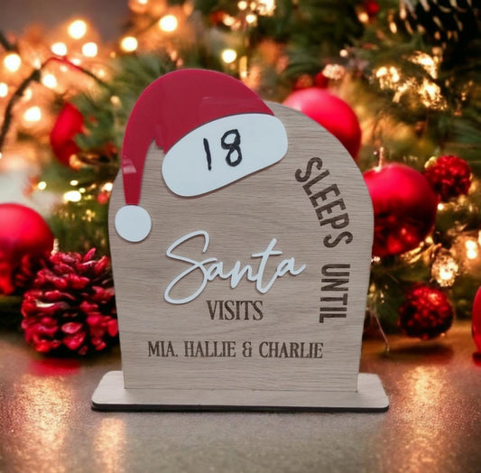 Christmas Santa hat countdown