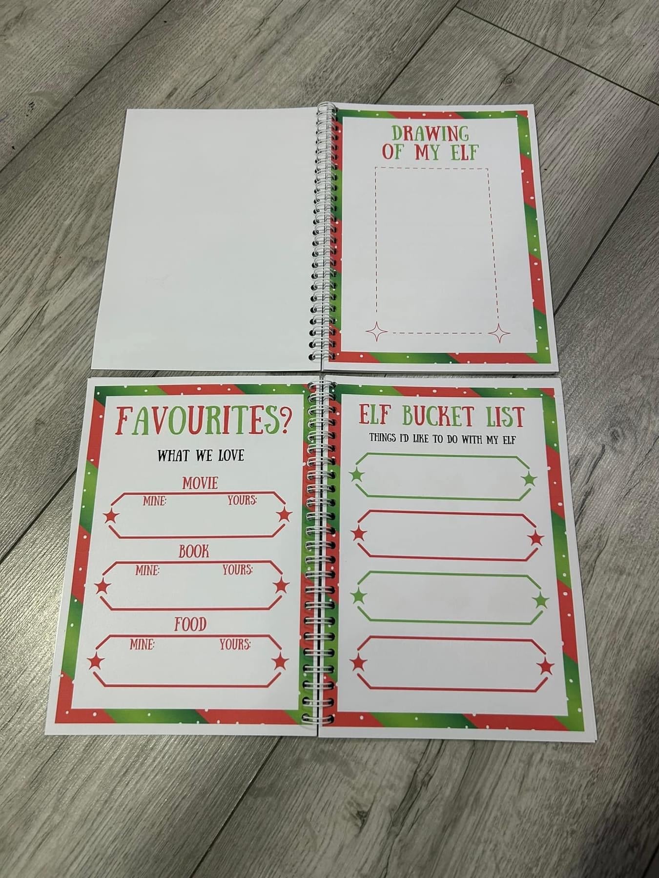 Elf activity book