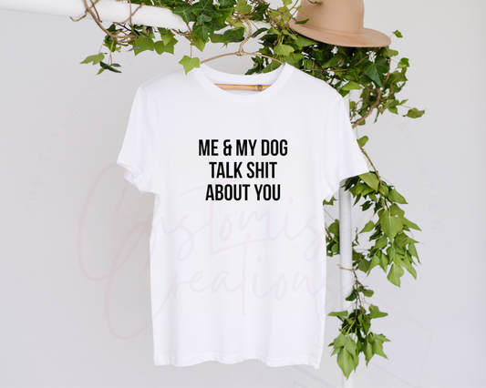 Me and my dog adult tshirt