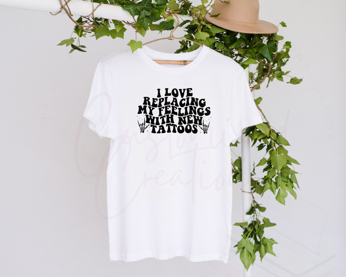 Feelings & tattoos adult tshirt