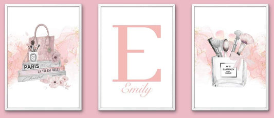 Beauty set of 3 prints