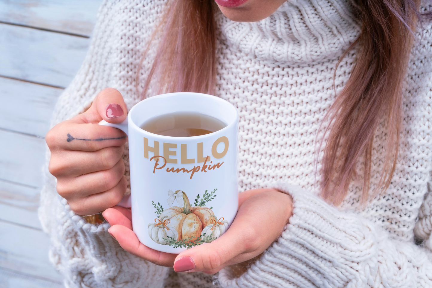 Hello pumpkin mug